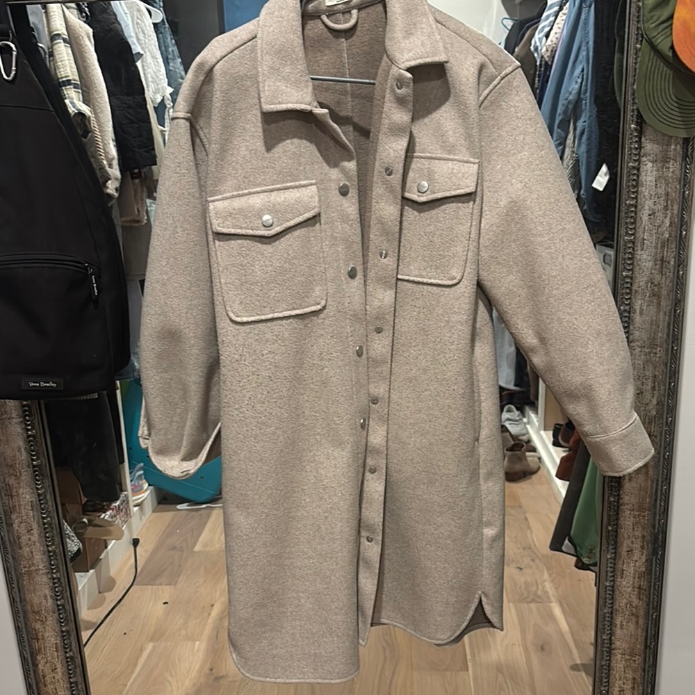 Dylan Tan Utility Jacket with Relaxed Fit